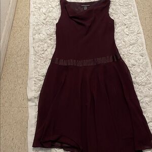 Jones Wear Sleeveless Dark Red Mini Dress